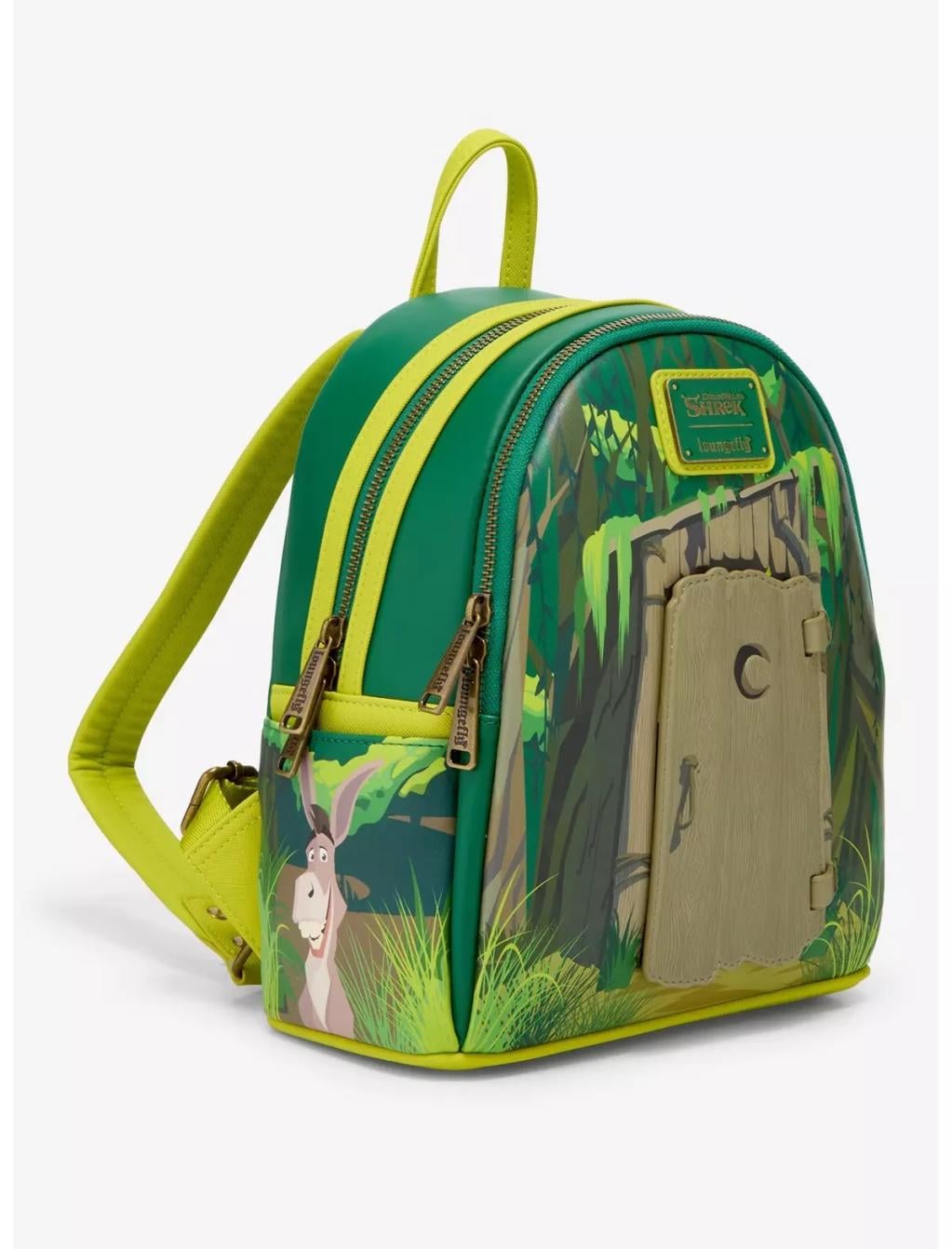 Sac à dos Loungefly Shrek - Shrek et Donkey Swamp Door (Exclusive)