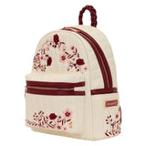 Mini sac à dos Loungefly Cream and Red - Floral