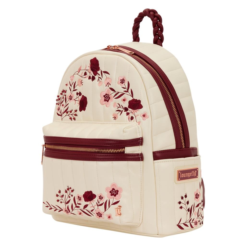 Mini sac à dos Loungefly Cream and Red - Floral