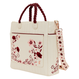 Tote bag convertible Loungefly Cream and Red - Floral