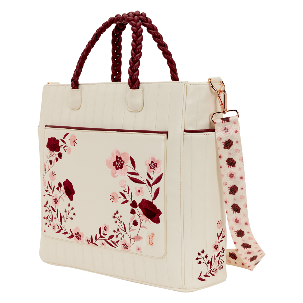 Tote bag convertible Loungefly Cream and Red - Floral