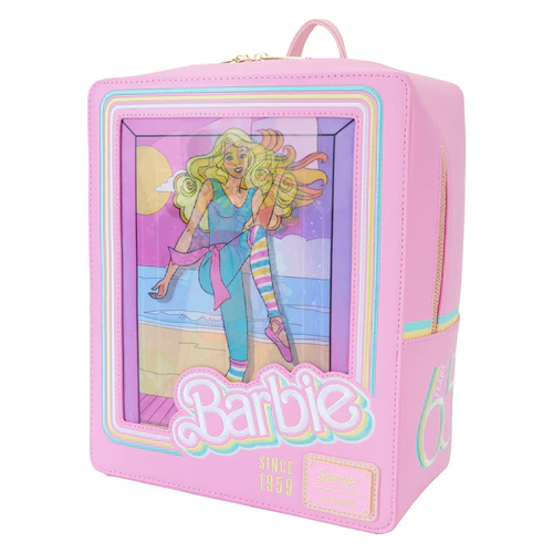 Mini sac à dos lenticulaire Loungefly Barbie - Boîte à Poupée
