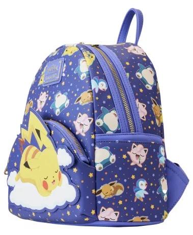 Mini sac à dos Loungefly Pokémon - Pikachu et Amis Dormant