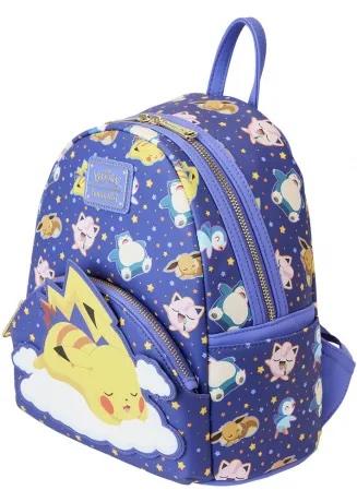 Mini sac à dos Loungefly Pokémon - Pikachu et Amis Dormant
