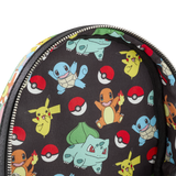 Mini sac à dos Loungefly Pokémon - Pikachu et Starters