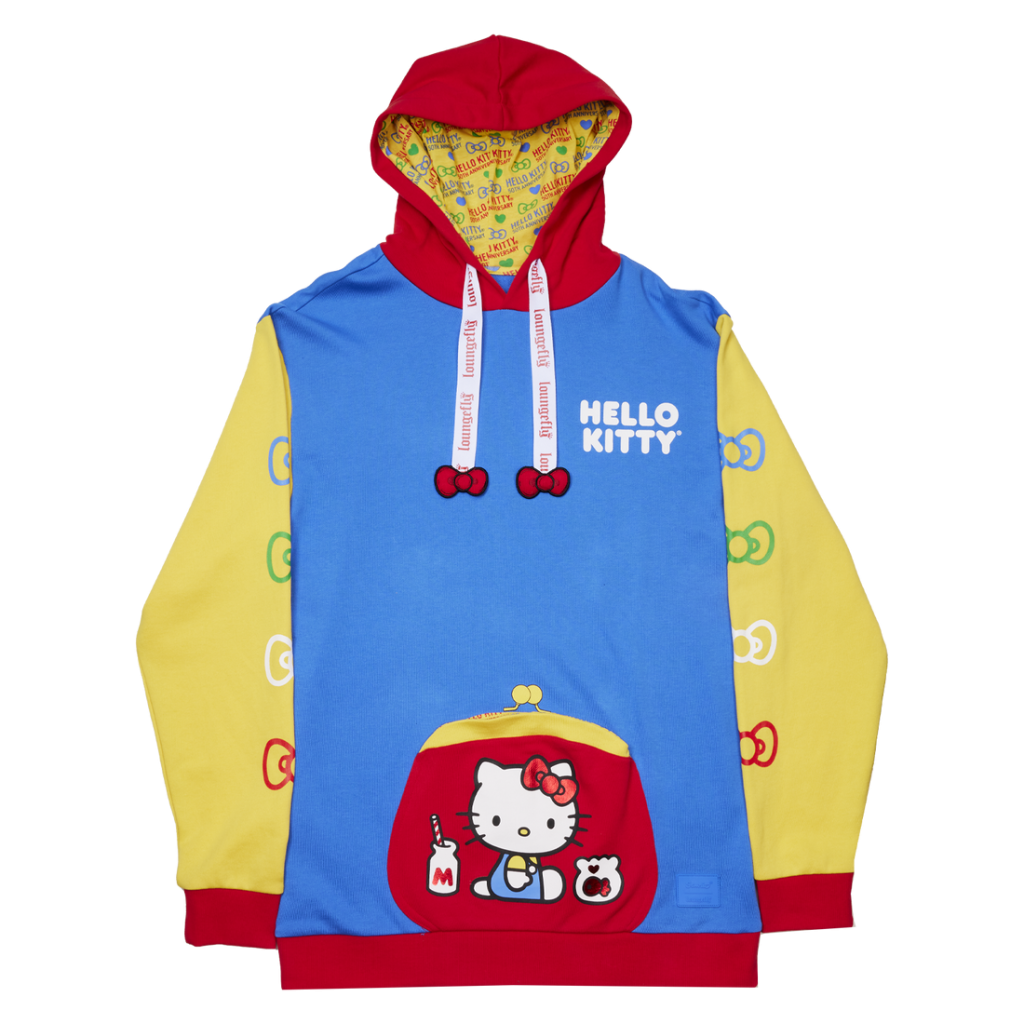 Hoodie unisex Loungefly Hello Kitty - 50ème Anniversaire (S)