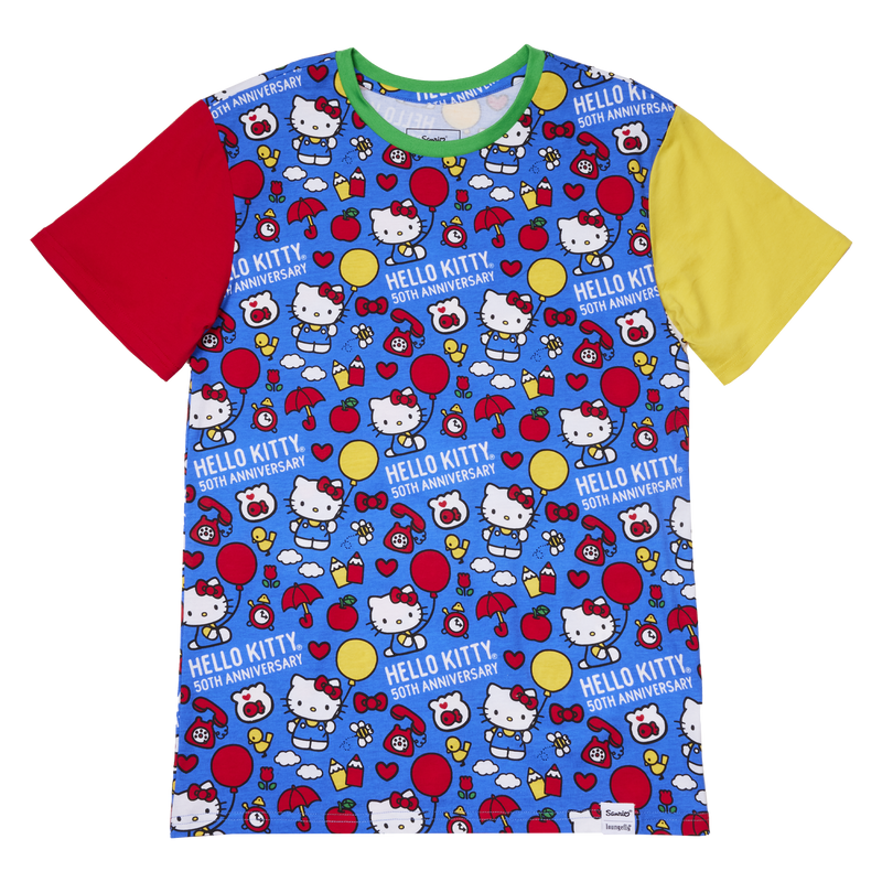 T-shirt unisex Loungefly Hello Kitty - 50ème Anniversaire (L)