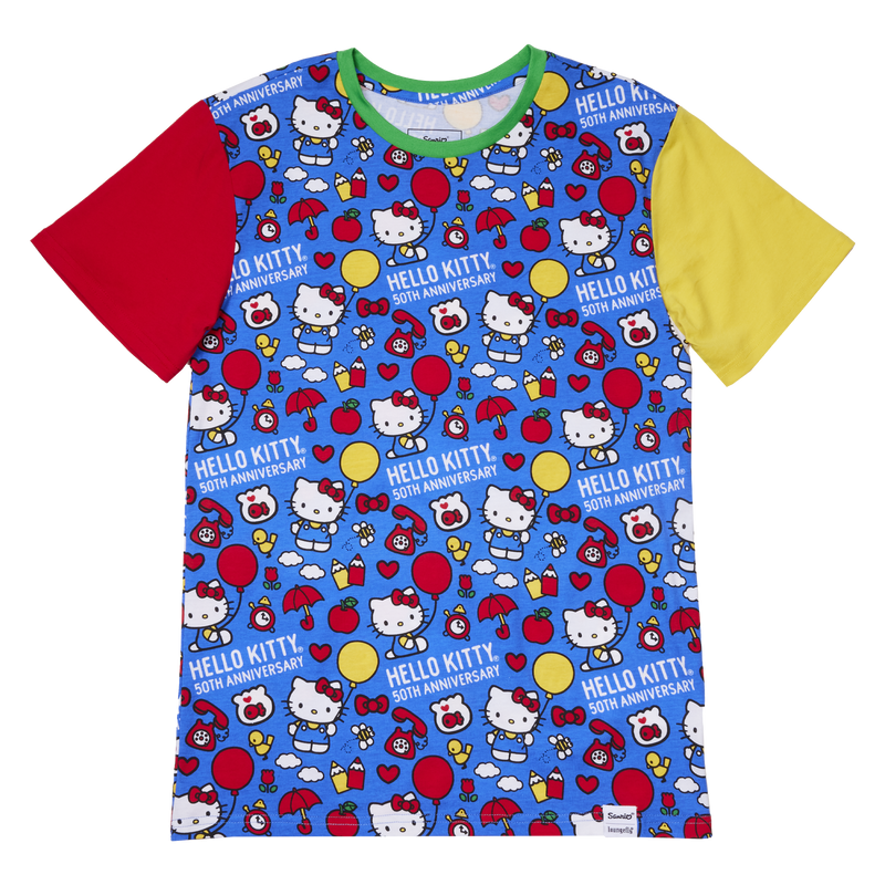 T-shirt unisex Loungefly Hello Kitty - 50ème Anniversaire (M)