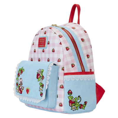 Mini sac à dos Loungefly Charlotte aux Fraises - Denim