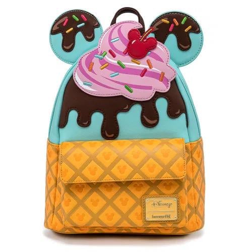 Sac à dos Loungefly Disney - Mickey et Minnie Ice Cream (23x25x10 cm)