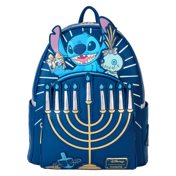 Mini sac à dos Loungefly Lilo et Stitch - Light Up Menorah Stitch