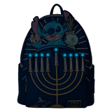 Mini sac à dos Loungefly Lilo et Stitch - Light Up Menorah Stitch