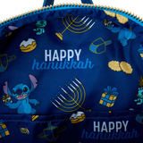 Mini sac à dos Loungefly Lilo et Stitch - Light Up Menorah Stitch