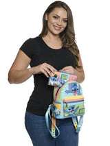Mini sac à dos Loungefly Disney - Jaase Stitch Colorblock (Exclusive)
