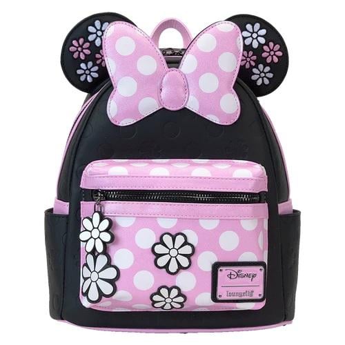 Mini sac à dos Loungefly Disney - Minnie Floral Rock the Dots