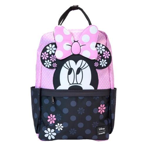 Sac à dos nylon Loungefly Disney - Minnie Floral Rock the Dots