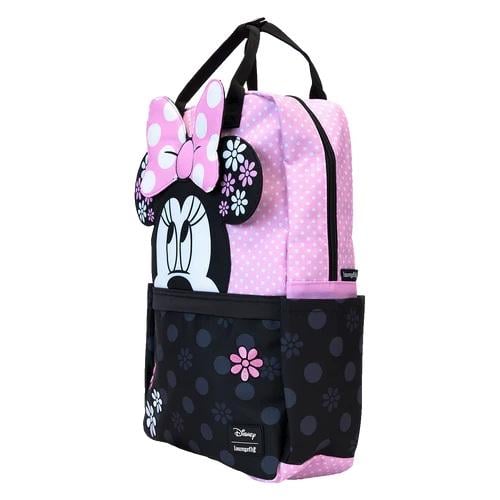 Sac à dos nylon Loungefly Disney - Minnie Floral Rock the Dots
