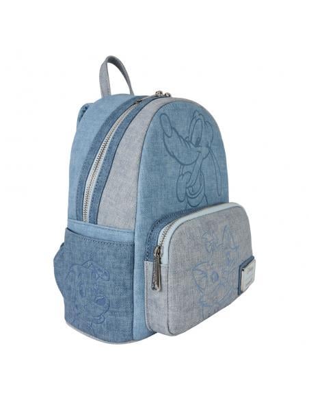 Mini sac à dos Loungefly Disney - Chiens et Chats Faux Denim