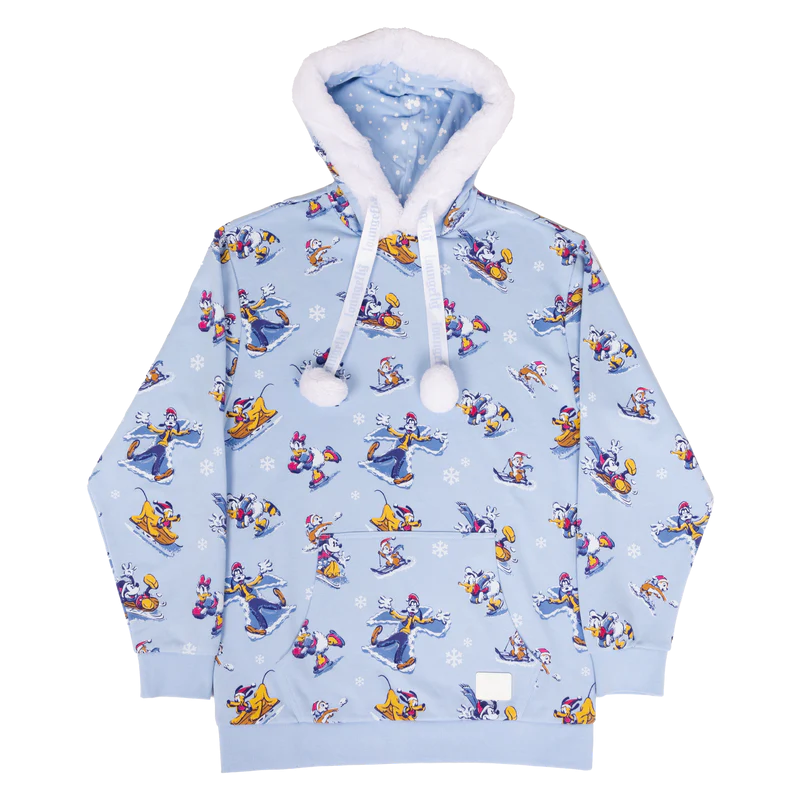 Hoodie unisex Loungefly Mickey et Amis - Winter Wonderland (L)