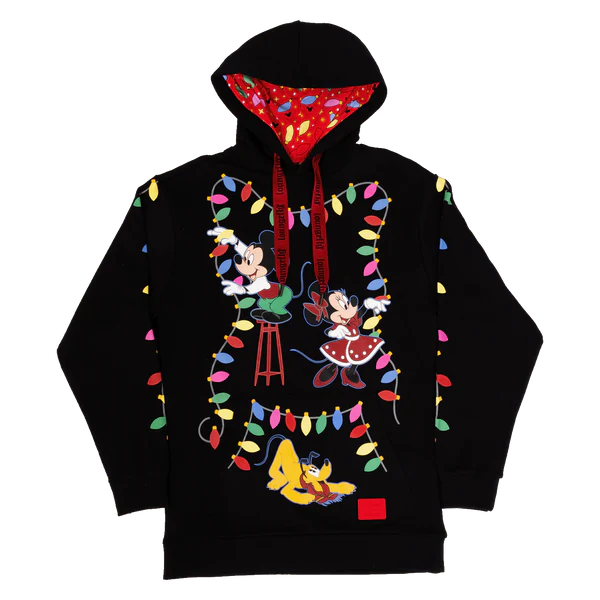 Hoodie unisex Loungefly Mickey - Light Up Decorations (S)
