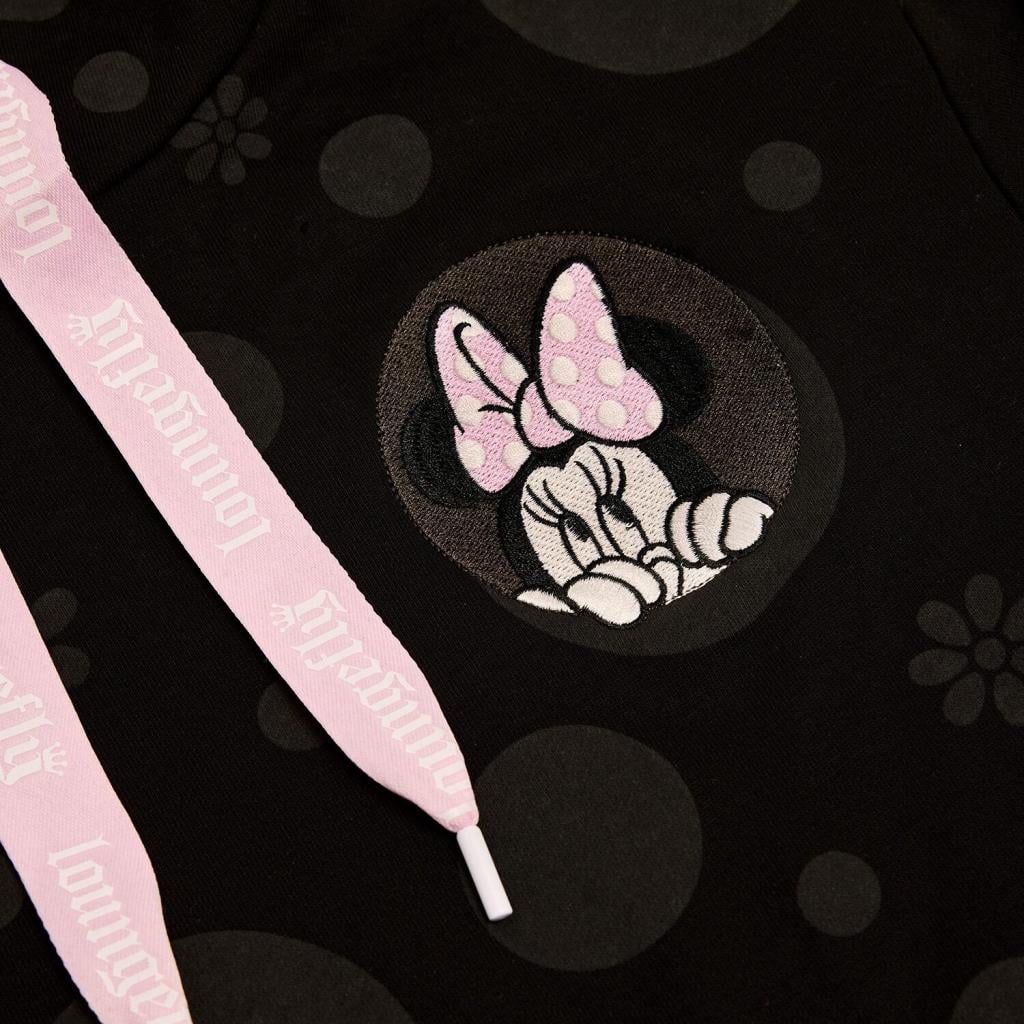 Hoodie unisex Loungefly Disney - Minnie Floral Rock the Dots (L)