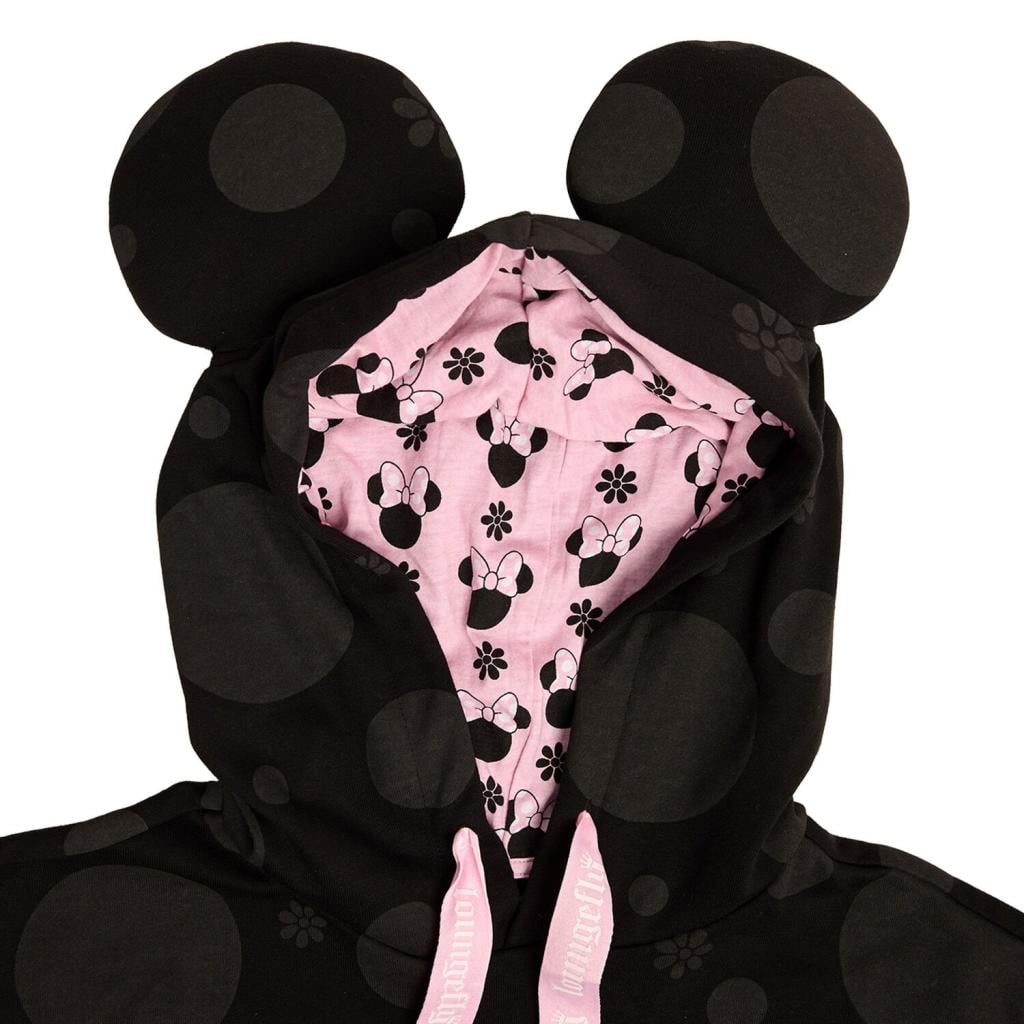Hoodie unisex Loungefly Disney - Minnie Floral Rock the Dots (S)