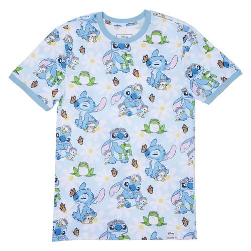 T-shirt unisex Loungefly Lilo et Stitch - Springtime Stitch (M)