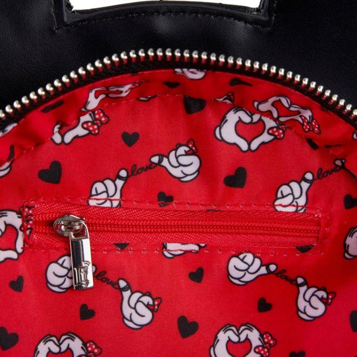 Sac bandoulière Loungefly Disney - Mickey Minnie Valentine (33x28 cm)