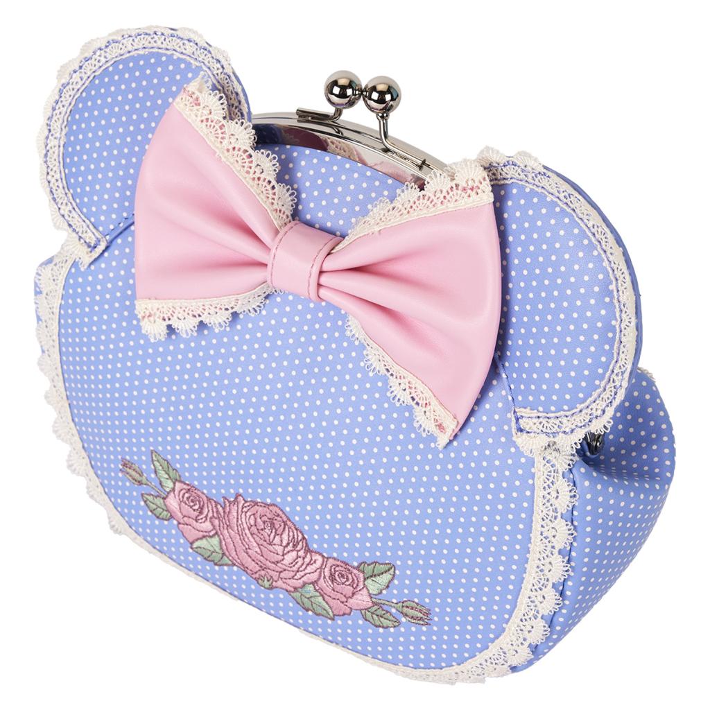 Sac bandoulière Loungefly Disney - Minnie Floral and Lace Kisslock