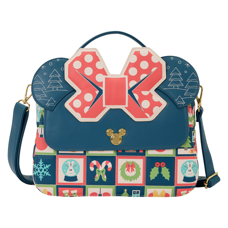 Sac bandoulière Loungefly Disney - Mickey et Minnie Holiday