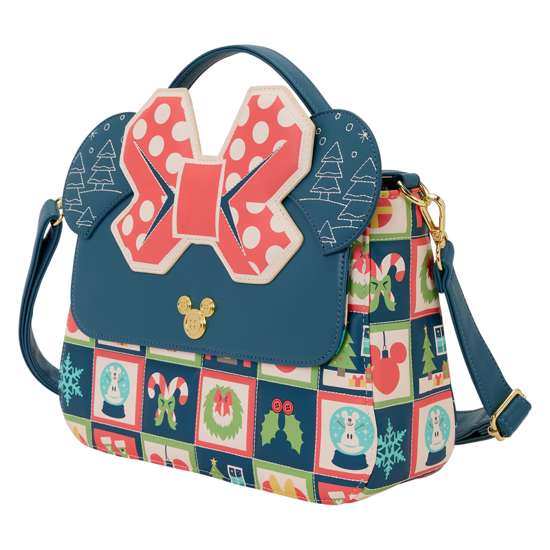 Sac bandoulière Loungefly Disney - Mickey et Minnie Holiday