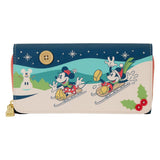 Portefeuille Loungefly Disney - Mickey et Minnie Holiday