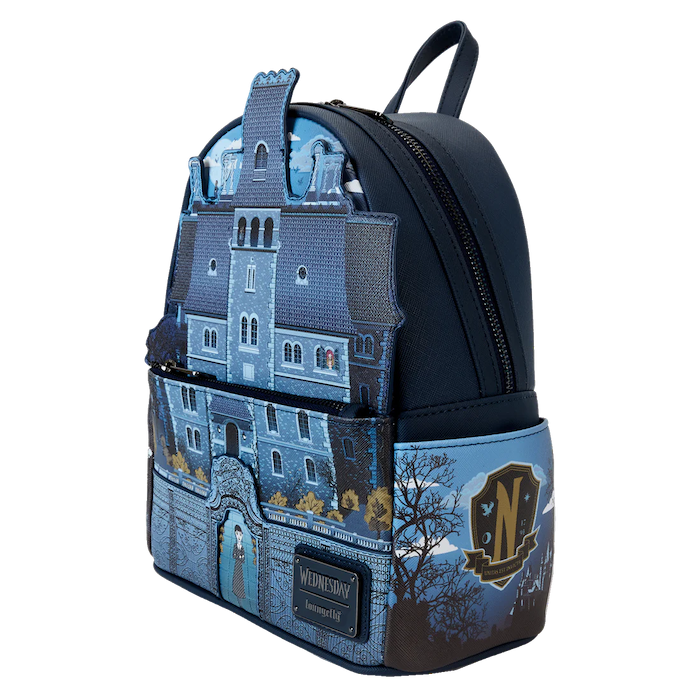 Mini sac à dos Loungefly Mercredi - Nevermore Academy